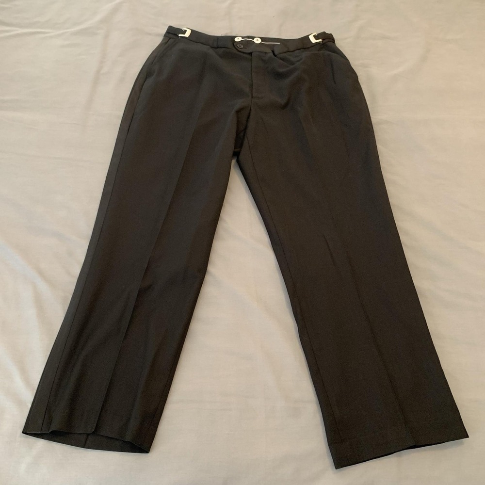 Giorgio Fiorelli Pants Mens 36x30 Black Tuxedo Adjustable Waist‎ Dress Formal